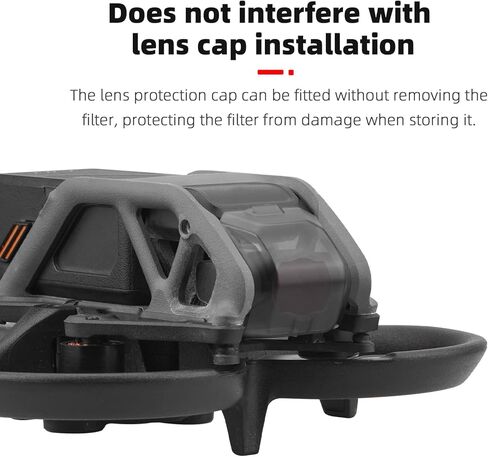 مجموعة فلاتر BRDRC مكونة من 4 قطع ND لوحدة الهواء DJI Avata / O3، ملحقات طائرة بدون طيار ذات فلتر محايد الكثافة (ND8+ND16+ND32+ND64) in Kuwait