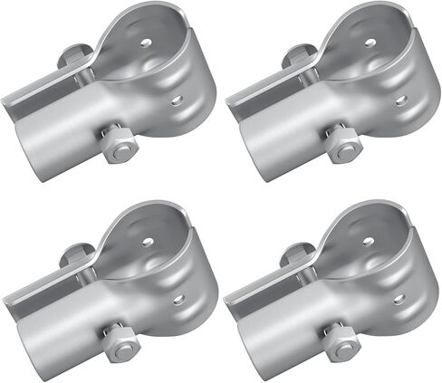 نهاية السكك الحديدية المشابك بيت الكلب لوحة المشابك سلسلة ربط السياج T- المشابك 1-3 / 8 '' أجزاء السياج (4 مجموعات) مؤقت بيت الكلب المشابك العلاقات السياج المجلفن لإطارات لوحة الأنابيب 32 مم in Kuwait