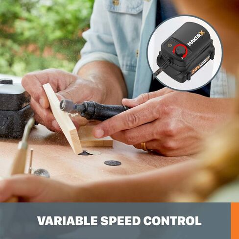 Worx WX989L 20V MAKERX 2-Pc Combo Kit - أداة دوارة + مسدس حراري مع 42 ملحقًا in Kuwait