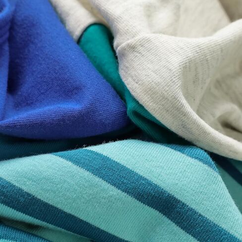 Fitwarm 3 قطع من قمصان الكلاب المخططة ذات الألوان المتعددة، ملابس صيفية للكلاب الصغيرة، تي شيرت خفيف الوزن يسمح بمرور الهواء للحيوانات الأليفة بأكمام، زي للقطط، أزرق ملكي، رمادي، أزرق مخضر، متوسط in Kuwait
