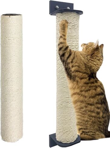 VCEPJH 2 Pcs Cat Scratching Post for Crate Cage Mounted Cat Scratcher Natural Sisal Scratch for Scratching and Climbing Furniture 15x2.7inches (Yellow) in Saudi Arabia