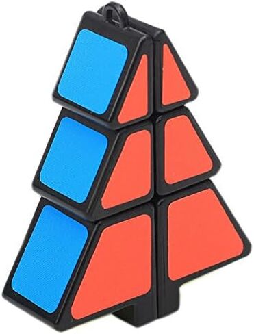 Willking Christmas Tree Shape Magic Cube Speed Cube Puzzle Pendant Creative Toys in Kuwait