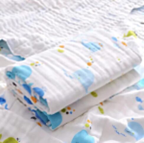 منشفة حمام بغطاء للرأس للأطفال من بلو ويل، مقاس 23.6 سم × 51.1 سم، من قطن الموسلين فائق النعومة للرضع، منشفة حمام سباحة، رداء حمام مع آذان لطيفة in Kuwait