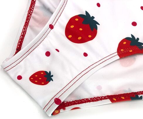 SHEKINI Baby Girl's One Piece Swimsuit Strawberry Ruffle Bathing Suits Cute Swimwear in Saudi Arabia