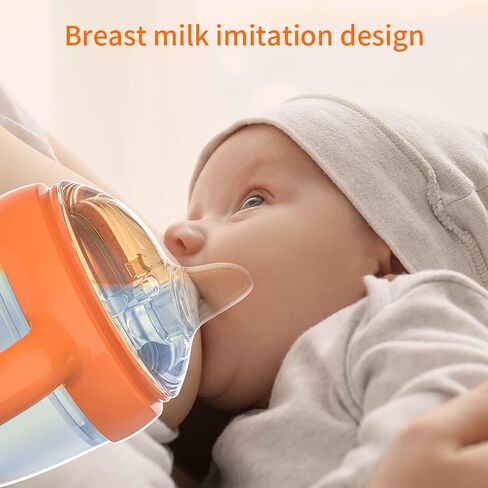 silicone toddler sippy cups with straws for baby 6 months | spill proof cup for 1 year olddual-purpose kit, easy to clean，bpa free in Kuwait