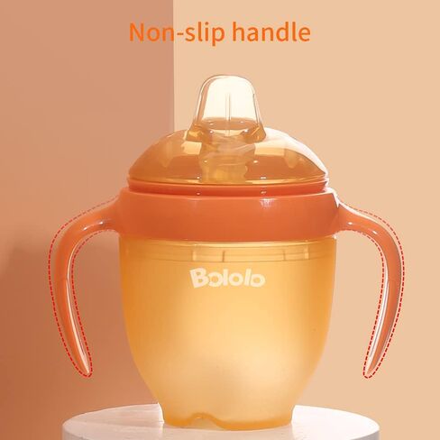 silicone toddler sippy cups with straws for baby 6 months | spill proof cup for 1 year olddual-purpose kit, easy to clean，bpa free in Kuwait