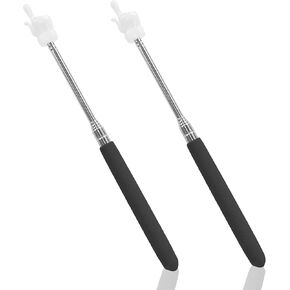 2PCS Children's Finger Reading Stick Point Reading Pen Kindergarten Student Teacher Teaching Reading Picture Books Finger Shape Mini Pointer Stick，LYMXsd