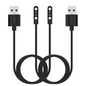 RuenTech 2Pack Chargers Compatible with FITVII HM57 Charger, 3.3FT Replacement Charging Cable Magnetic Charger for FITVII HM57 Smart Watch