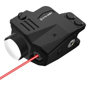 Green Laser Flashlight Combo, 500 Lumen Tactical Light with Strobe and Green Beam for Pistol with Picatinny Rail, Magnetic Charger, Laser Class IIIA, 5mW
