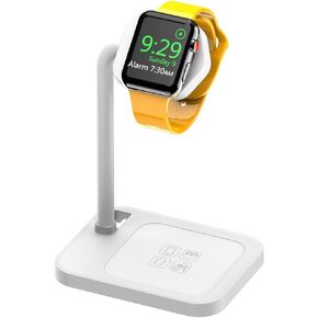 Stand for iWatch, Desktop iwatch Charging Stand Holder with Night Stand Mode for iWatch Series SE/6/5/4/3/2/1 (44mm, 42mm, 40mm, 38mm (Black)