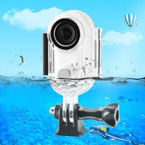 PULUZ 131FT/40M Diving Case for Insta360 GO 3 /GO 3S Underwater Waterproof Housing Case for Insta 360 GO 3S/GO 3 Sports Camera Protective Dive Case for Diving Surfing Swimming Skiing