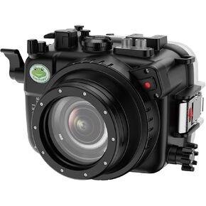 Sea frogs Camera Housing Compatible with Sony ZV-E1 with FE 90mm F2.8 G OSS Lens,Waterproof IPX8 Rated, 40m/130ft Depth Protection Underwater Camera Case, Ideal for Diving, Surfing, Rowing