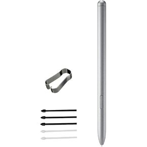 Galaxy Tab S10 S Pen for Samsung Galaxy Tab S10 Ultra/S10 Plus Stylus S Pen Replacement with Free Nibs for Galaxy Tab S10 Ultra All Versions S Pen (Silver)