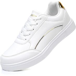 Women Shoes Casual Sneakers for Women Lace Up Skate Shoes Classicial White Shoes Cute Design Rainbow Colored Fashion Shoes for Students