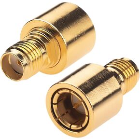 onelinkmore RF Quick Coaxial Adapter SMA Male Quick Push-on to SMA Female Adapter SMA Push-Pull Adapter DC-12GHz Test Testing Tanger 50ohm Pack of 2