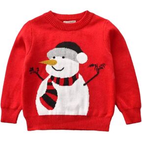 Ayalinggo Toddler Christmas Sweater Infant Baby Boy Girl Reindeer Ugly Sweaters Funny Xmas Outfit Warm Knit Clothes