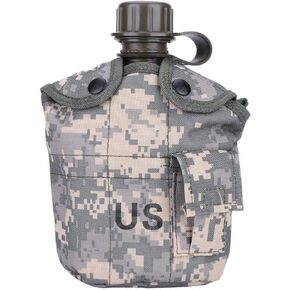 Tbest Canteens Military Surplus,Metal Canteen Military,Military Canteen,Military Canteen,Stainless Steel Military Canteen for Cam/Hiking Canteens for Hiking Canteen With Cup Water
