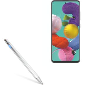 BoxWave Stylus Pen Compatible with Samsung Galaxy A51 5G - AccuPoint Active Stylus, Electronic Stylus with Ultra Fine Tip for Samsung Galaxy A51 5G - Metallic Silver