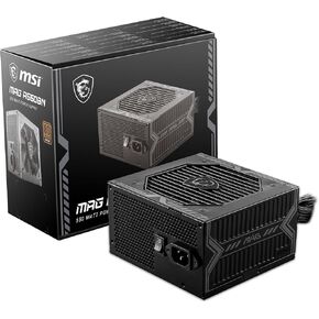 MSI MAG A550BN Gaming Power Supplyr - 80 Plus Bronze Certified 550W - Compact Size - ATX PSU