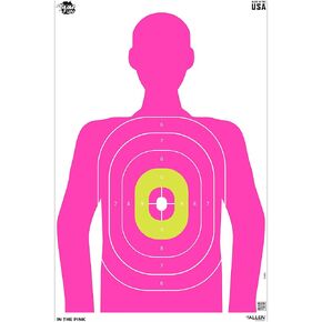 Allen Company EZ Aim® Fun in The Pink Silhouette Paper Shooting Targets, 23"W x 35"H, 3-Pack, Multi