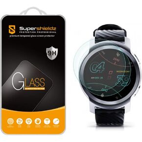 (2 Pack) Supershieldz Designed for Motorola Moto Watch 100 Smartwatch Tempered Glass Screen Protector, Anti Scratch, Bubble Free