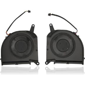 Yoidesu New CPU Cooling Fans for Gigabyte for AERO 15 SA 17 HDR XA RP75XA RP77XA 4pin Power Connector,Replacement Laptop Internal Cooling Fans (CPU GPU Cooling Fan)