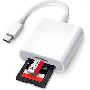 USB C SD Card Reader for iPad/Mac/MacBook, ChiaoPio USB C to SD CF, Type C SD Card Adapter Supports Compact Flash/CF/SD/MicroSD for iPad Pro/Air/Mini Mac iMac MacBook Pro/Air Laptop
