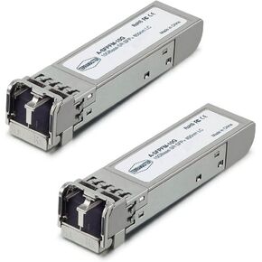 TERRAMASTER 10GBase-SR SFP+ Transceiver A-SFFPM2-10G, 10G 850nm MMF, up to 300 Meters, Compatible NAS T9-450, T12-450, U8-450, U12-450, 2 Pack