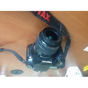 Pentax K100D 6.1MP Digital SLR DSLR Camera With Shake Reduction and Kit Auto Focusing AF Lens (Renewed), Black