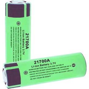 3.7 Volt 21700 Rechargeable Battery Battery 2 Pack Large Capacity Batteries for LED Flashlight, Headlamps, etc