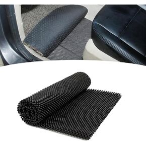Pack-1 Car Roof Luggage Mat, 3.93 Ft x 3.28 Ft Multifunctional Trunk Floor Safety Non-Slip Waterproof Pad, No Damage to Car Paint Foldable Cuttable Cargo Net Mat, Universal for Cars (Black)