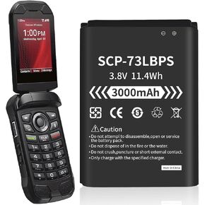 for Kyocera Flip Phone Battery SCP-73LBPS Battery [Upgrade 3000mAh] for Kyocera DuraXV Extreme E4810 DuraXE Epic E4830 Replacement Battery