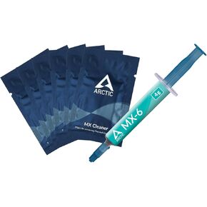 ARCTIC MX-6 (4 g, incl. 6 MX Cleaner) - Ultimate Performance Thermal Paste for CPU, Consoles, Graphics Cards, laptops, Very high Thermal Conductivity, Long Durability, Non-Conductive, Non-capacitive