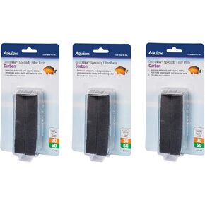 Aqueon 3 Pack of QuietFlow Specialty Filter Pads, 30/50, Carbon3