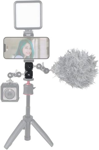 Screw Hole Bracket Magic Cubic Mount Adapter 1/4" 3/8" Compatible with GoPro DSLR Cameras Cage Flash Microphone Monitor Tripod Bracket (Magic Cube A) in Saudi Arabia