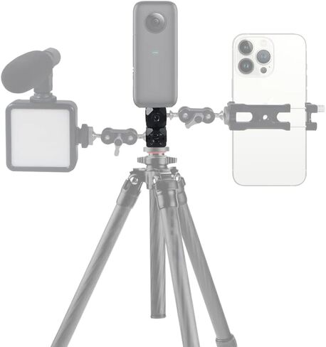 Screw Hole Bracket Magic Cubic Mount Adapter 1/4" 3/8" Compatible with GoPro DSLR Cameras Cage Flash Microphone Monitor Tripod Bracket (Magic Cube A) in Saudi Arabia