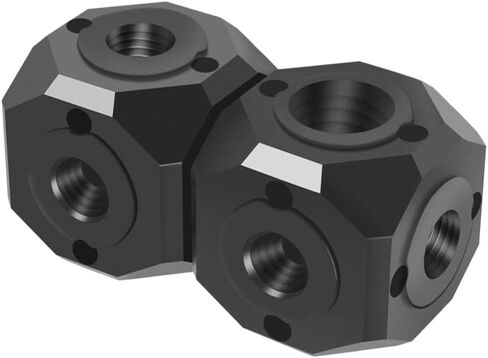 Screw Hole Bracket Magic Cubic Mount Adapter 1/4" 3/8" Compatible with GoPro DSLR Cameras Cage Flash Microphone Monitor Tripod Bracket (Magic Cube A) in Saudi Arabia