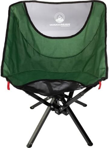 Wakeman Outdoors Folding Camping Chair, Black in Kuwait