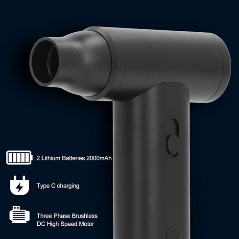 J01 Handheld Turbine 110000RPM Powerful Electric Air Duster Mini Blower Outdoor Small Wind Blower for Car Keyboard Cleaning in Saudi Arabia