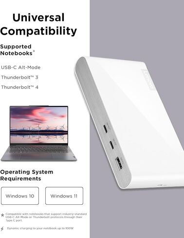 Lenovo ThinkPad Hybrid USB-C with USB-A Dock (40AF0135US) and Sceptre 24-inch Professional Thin 1080p LED Monitor (E248W-19203R Series) in Saudi Arabia