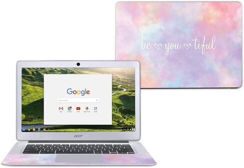 غلاف MightySkins متوافق مع جهاز Acer Chromebook مقاس 14 بوصة CB3-431 - BeYouTiful | غطاء ملتف من الفينيل واقٍ ومتين وفريد ​​من نوعه | سهل التطبيق والإزالة وتغيير الأنماط | صنع في الولايات المتحدة الأمريكية in Saudi Arabia