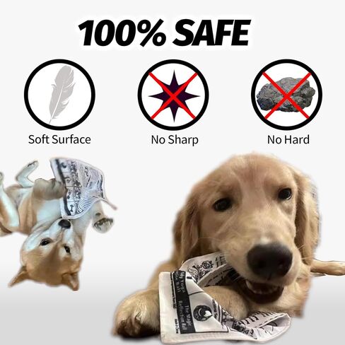 Interactive Dog Toys for Boredom - Newspaper Squeaker Toys - 4PCS Newspaper Dog Toy for Puppy Small Medium Furry Friends in Kuwait