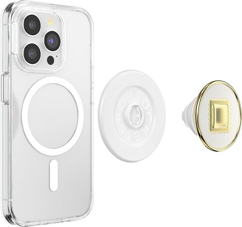 PopSockets Round Phone Grip Compatible with MagSafe, Adapter Ring Included, Phone Holder, Wireless Charging Compatible - Raviolo in Kuwait