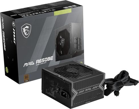 MSI MAG A550BN Gaming Power Supplyr - 80 Plus Bronze Certified 550W - Compact Size - ATX PSU in Saudi Arabia