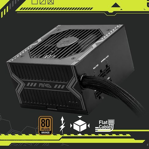 MSI MAG A550BN Gaming Power Supplyr - 80 Plus Bronze Certified 550W - Compact Size - ATX PSU in Saudi Arabia