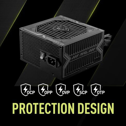 MSI MAG A550BN Gaming Power Supplyr - 80 Plus Bronze Certified 550W - Compact Size - ATX PSU in Saudi Arabia