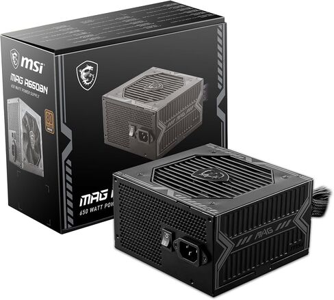MSI MAG A550BN Gaming Power Supplyr - 80 Plus Bronze Certified 550W - Compact Size - ATX PSU in Saudi Arabia