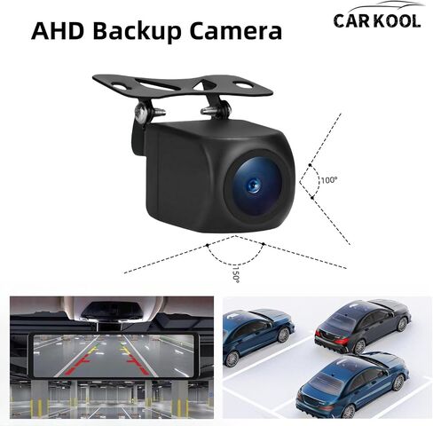 كاميرا احتياطية 4Pin للمرآة Dash Cam HD 1080P كاميرا الرؤية الأمامية والخلفية رؤية ليلية فائقة مضادة للماء كاميرا عكسية 2.5 مم جاك طرف واحد و4PIN في نهاية الكاميرا مع كابل إدخال فيديو بطول 18 قدم in Saudi Arabia