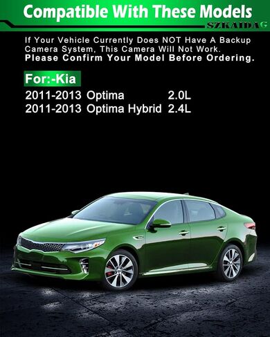 Backup Camera 95760-2T001 Fits 2011-2013 for:-Kia Optima 2.0L Parking Assist Camera for:-Kia Optima Hybrid 2.4L OE#957602T101,95760-2T001 in Saudi Arabia