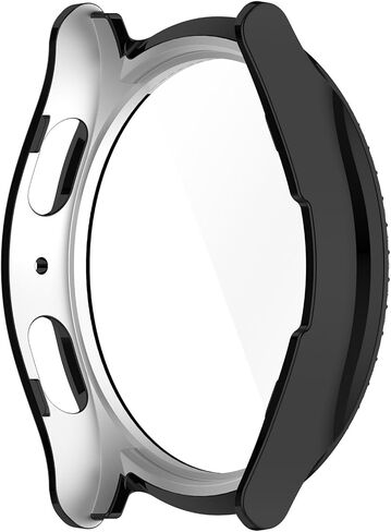 متوافق مع Galaxy Watch 7 40 مم 44 مم واقي شاشة من الزجاج المقسى وحافظات الماس اللامعة للسيدات والفتيات وحجر الراين اللامع وحافظات إكسسوارات الساعة الذكية (3 عبوات، 44 مم) in Kuwait
